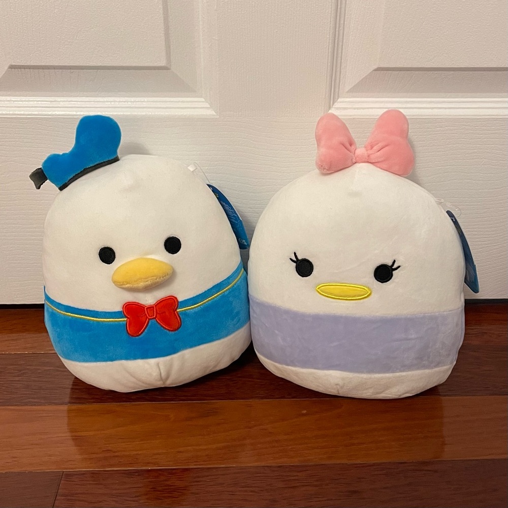 Donald Duck & Daisy Duck 8” Disney Squishmallow Bundle